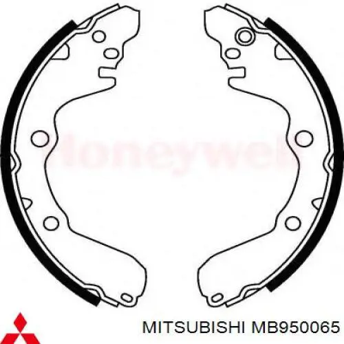Купить MB587727 Mitsubishi Задние барабанные тормозные колодки