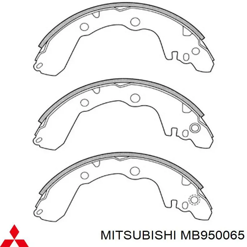 Тормоза рабочие задние ножные и тормозные барабаны Mitsubishi MB587727 цена, от 38.24 USD