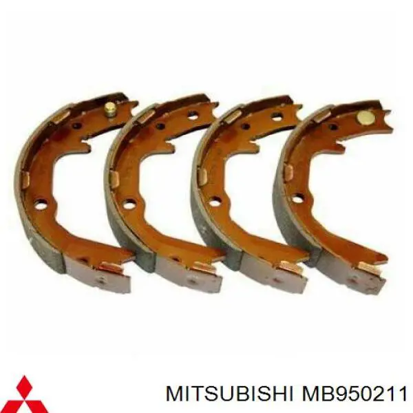 Колодки гальмові задні, барабанні MB950211 Mitsubishi