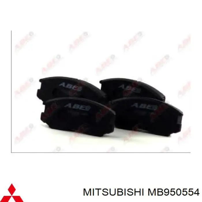 Передние тормозные колодки MB950554 Mitsubishi