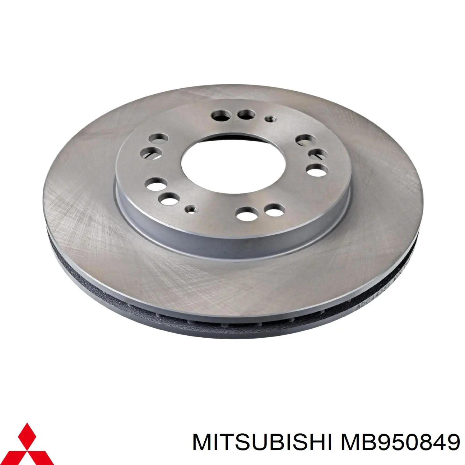 Передние тормозные диски MB950849 Mitsubishi