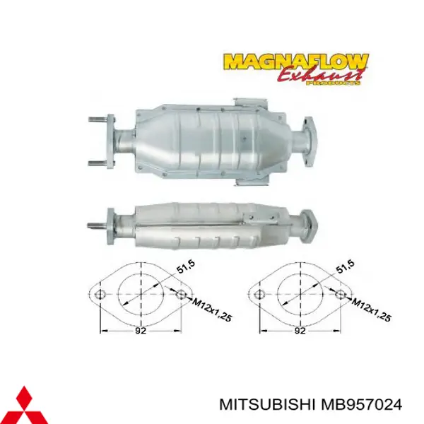 Конвертор - катализатор на Mitsubishi Galant VII 