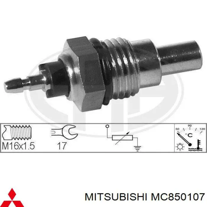 Датчик температуры охлаждающей жидкости MC850107 Mitsubishi