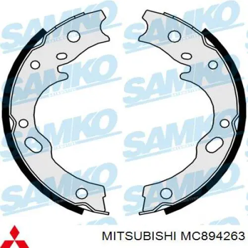 MC894263 Mitsubishi Тормозные колодки ручника
