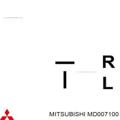 MD007100 Mitsubishi Генератор автомобильный