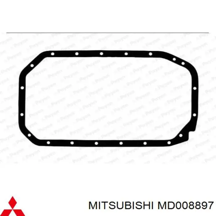 MD008897 Mitsubishi прокладка поддона картера двигателя