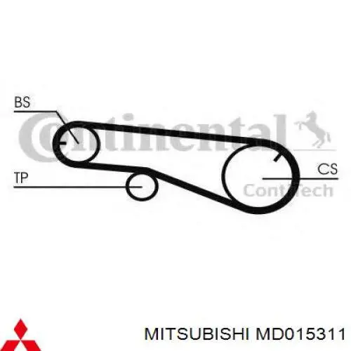 Correa dentada, eje de balanceo MD015311 Mitsubishi