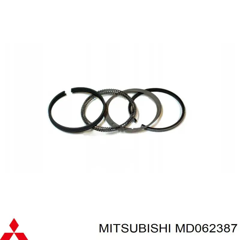MD012765 Mitsubishi кольца поршневые комплект на мотор, 2-й ремонт (+0,50)