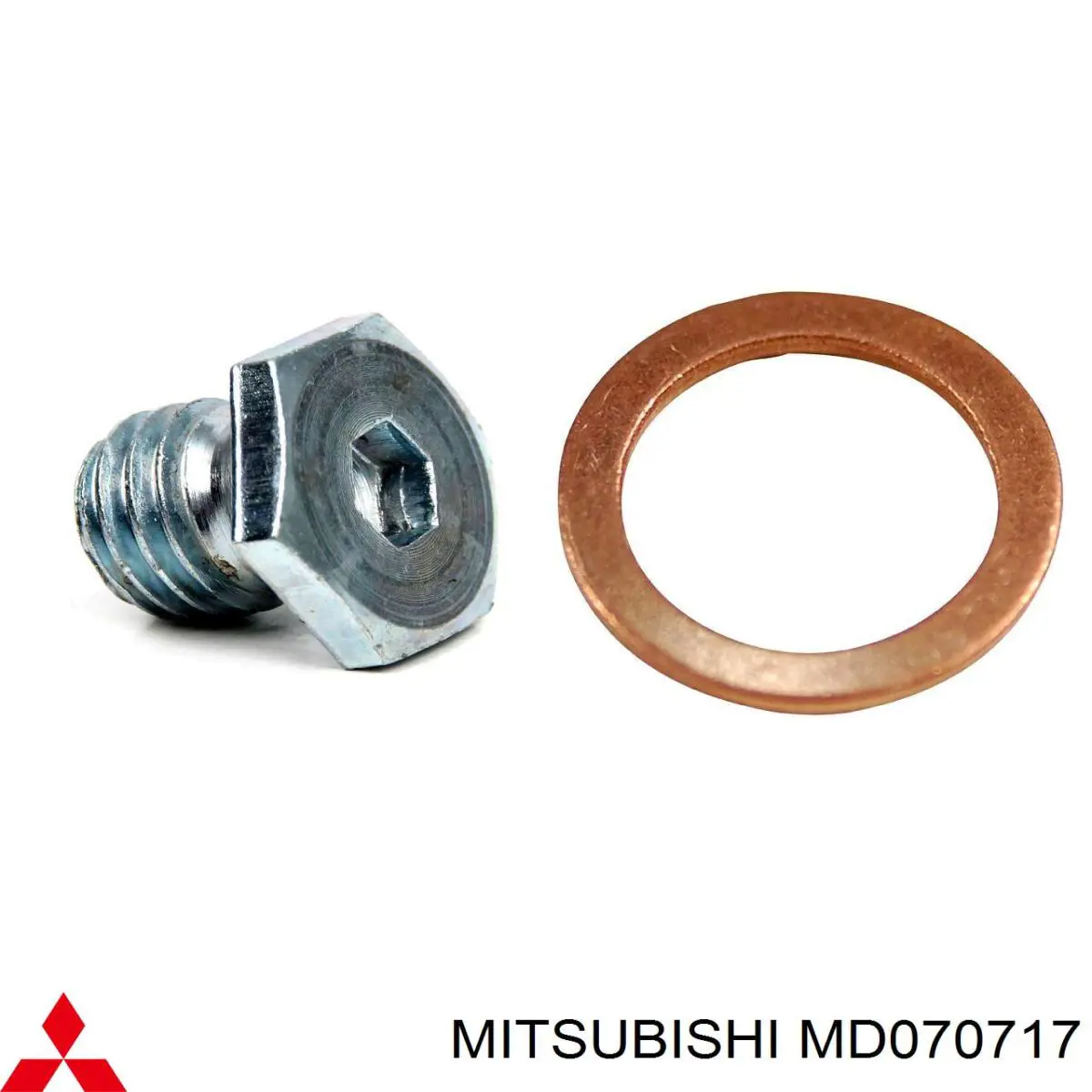 Прокладка пробки піддону двигуна MD070717 Mitsubishi