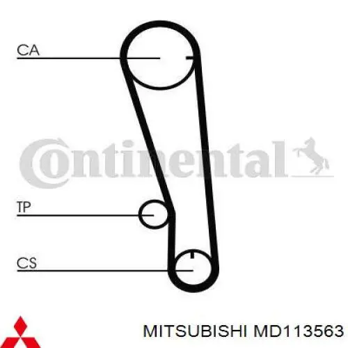 MD113563 Mitsubishi ремень грм