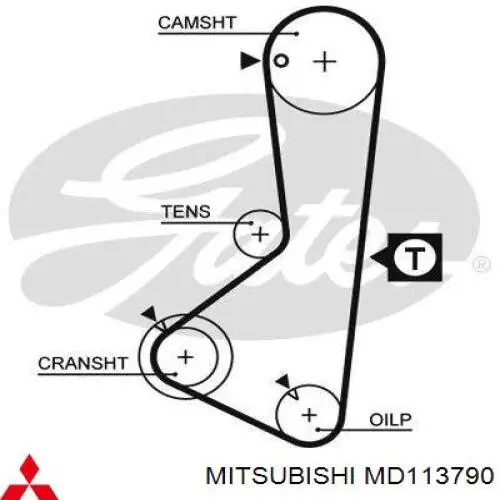 MD113790 Mitsubishi ремень грм