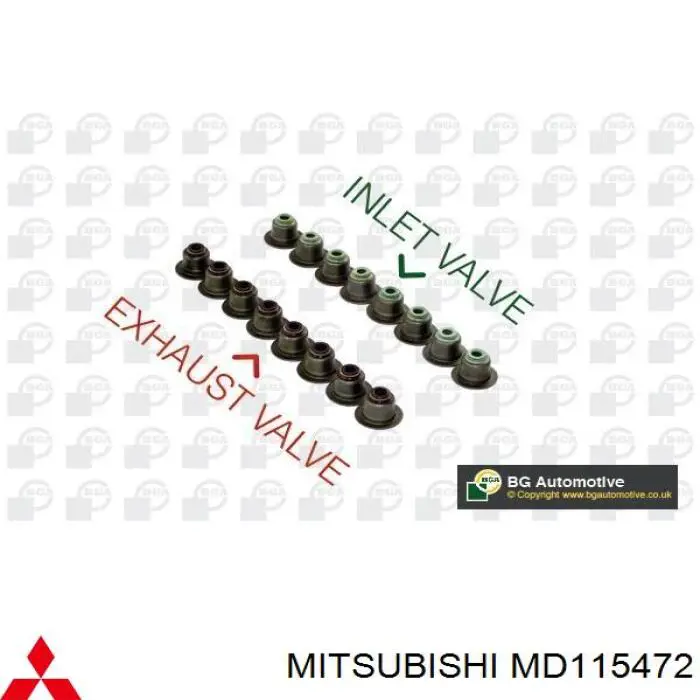 MD115472 Mitsubishi сальник клапана (маслосъемный, впуск/выпуск)