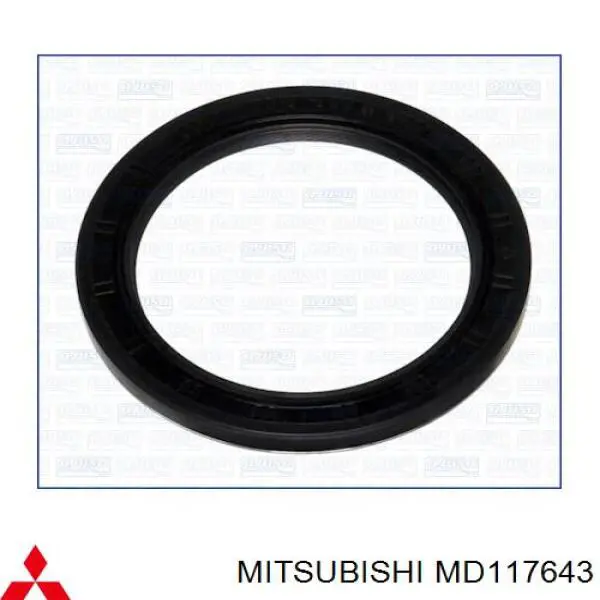 MD117643 Mitsubishi сальник коленвала двигателя задний