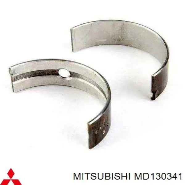 Вкладыши коленвала коренные, комплект, 2-й ремонт (+0,50) на Mitsubishi Galant VI 