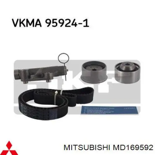 Ролик натяжителя ремня газораспределения Mitsubishi MD169592 цена, от 9.36 USD