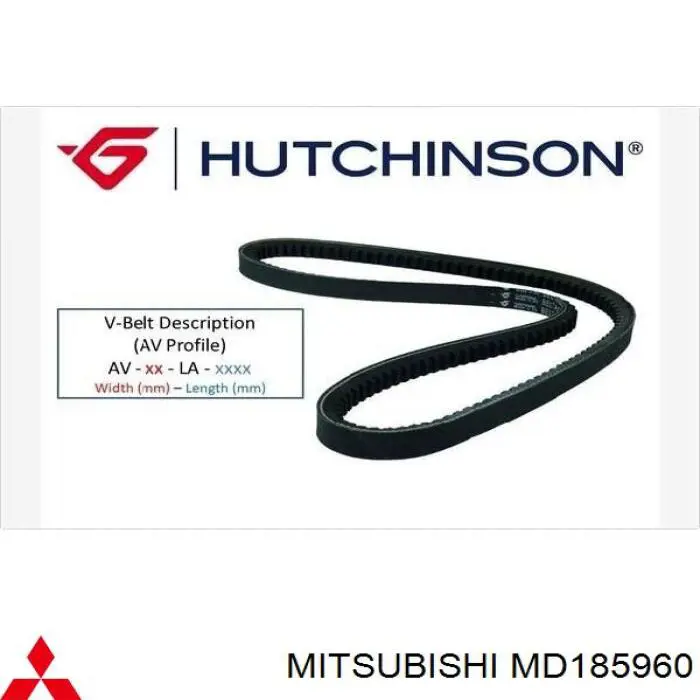 Correa trapezoidal MD185960 Mitsubishi