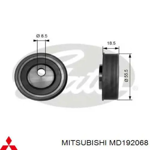 MD192068 Mitsubishi Ролик натяжителя балансировочного ремня