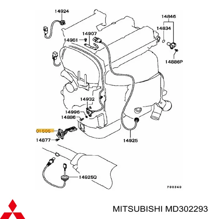 Датчик рівня масла двигуна MD302293 Mitsubishi