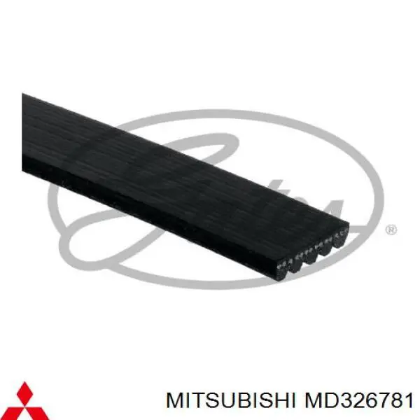 Ремень агрегатов приводной Mitsubishi MD326781