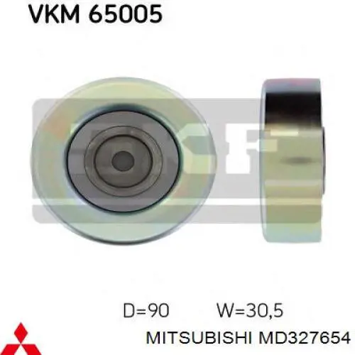Купить MD327654 Mitsubishi Паразитный ролик