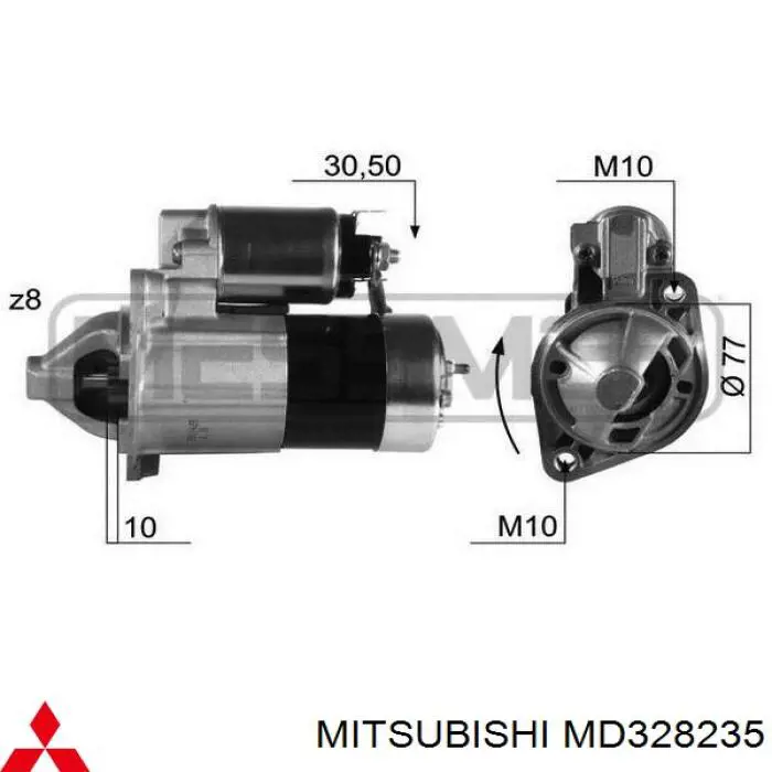 MD328235 Mitsubishi стартер