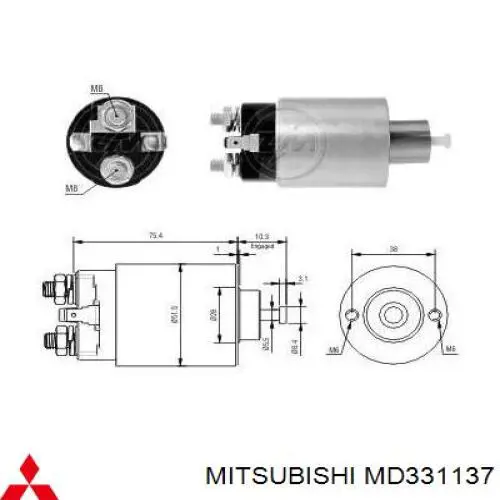 Стартер Mitsubishi MD331137 цена, от 131.76 USD