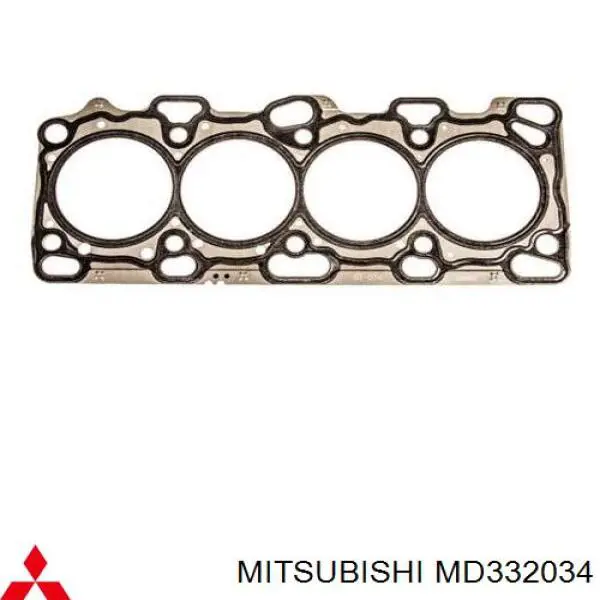 Прокладка головки блока цилиндров (ГБЦ) Mitsubishi MD332034
