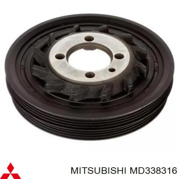 MD338316 Mitsubishi шкив коленвала