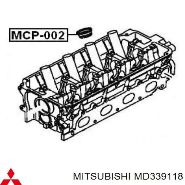 Уплотнительные кольца свечных каналов Mitsubishi MD339118 цена, от 3.81 USD