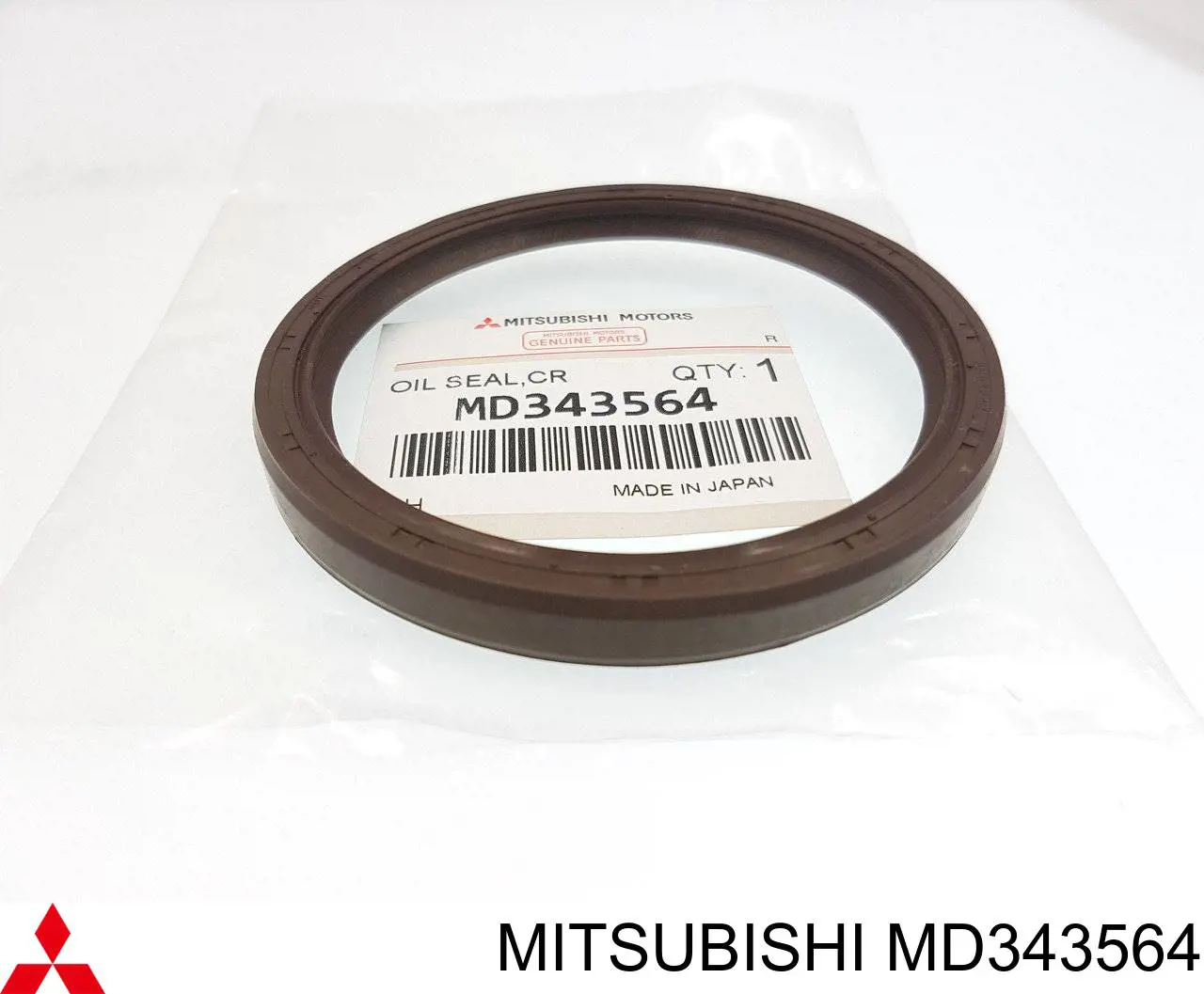 MD343564 Mitsubishi сальник коленвала двигателя задний
