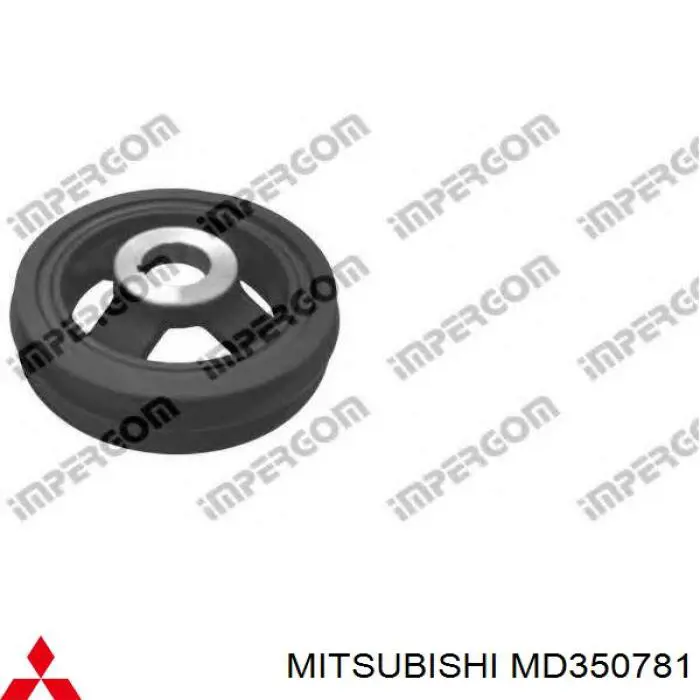 MD350781 Mitsubishi шкив коленвала