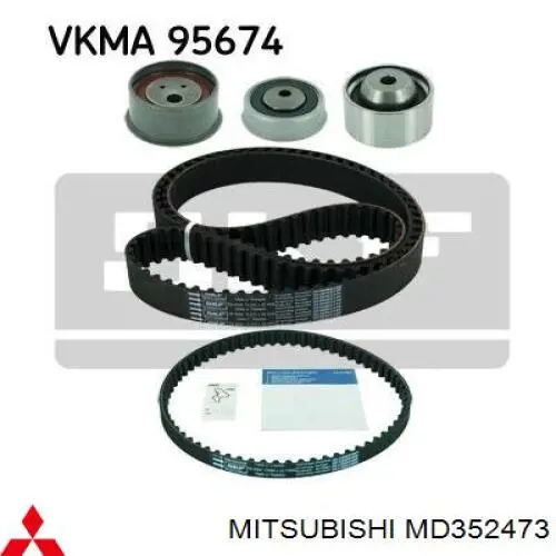 Ролик натяжителя балансировочного ремня Mitsubishi MD352473 цена, от 13.36 USD