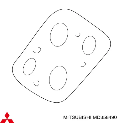 Прокладка EGR-клапана рециркуляции Mitsubishi MD358490 цена, от 1.87 USD
