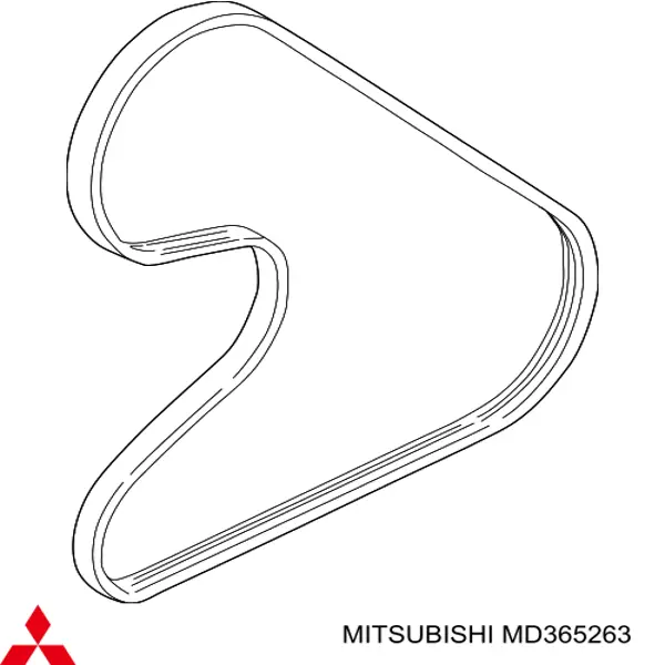 MD365263 Mitsubishi ремень генератора