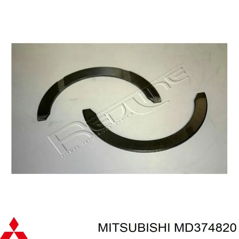 Полукольцо упорное (разбега) коленвала, STD, комплект на Mitsubishi Space Gear PA, B, DV, W