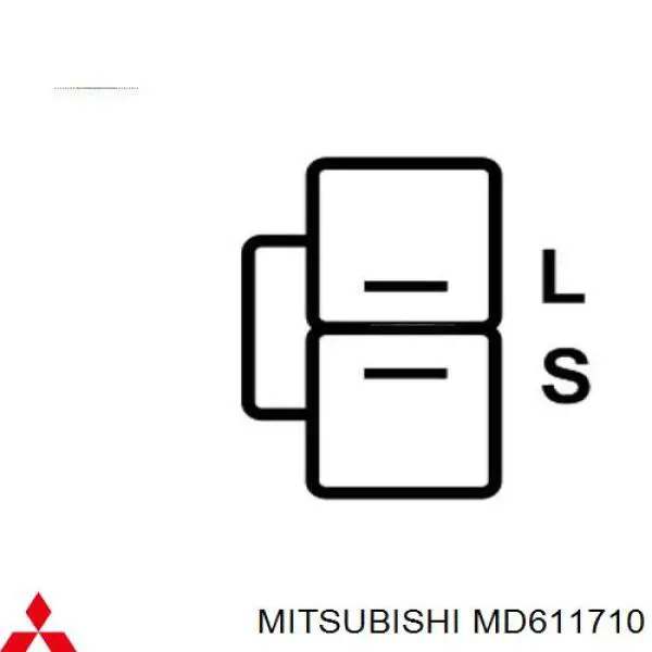 MD611710 Mitsubishi реле-регулятор генератора (реле зарядки)