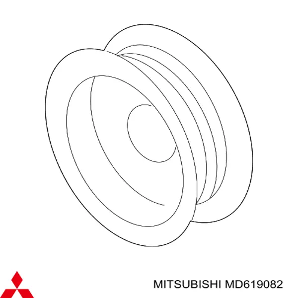Купить MD619082 Mitsubishi Шкив ремня генератора
