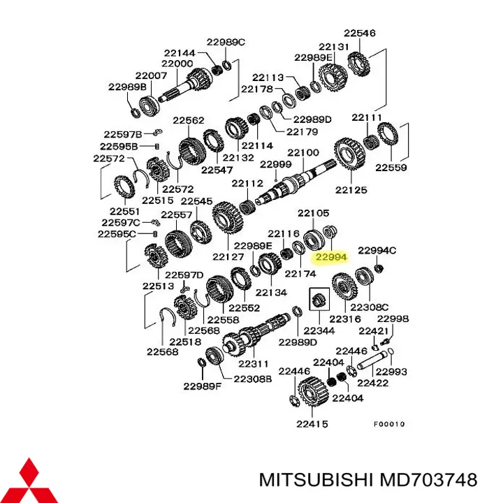  Mitsubishi MD703748 цена, от 5.66 USD