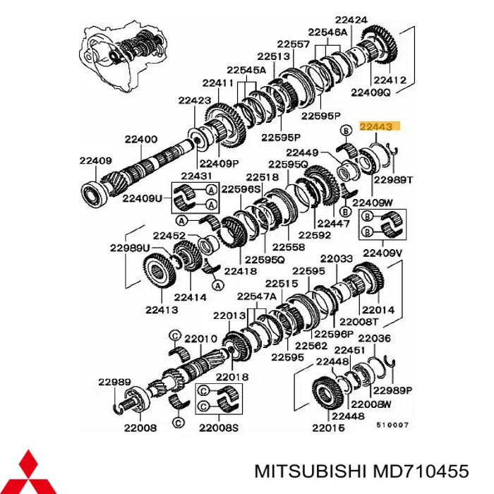 MD710455 Mitsubishi 