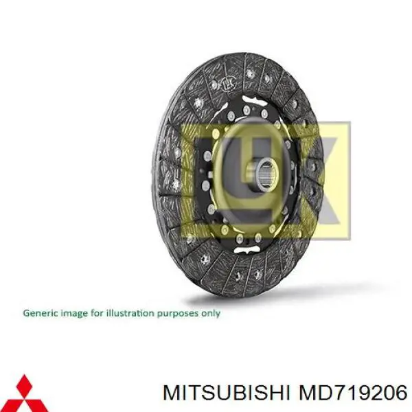 Диск сцепления MD719206 Mitsubishi