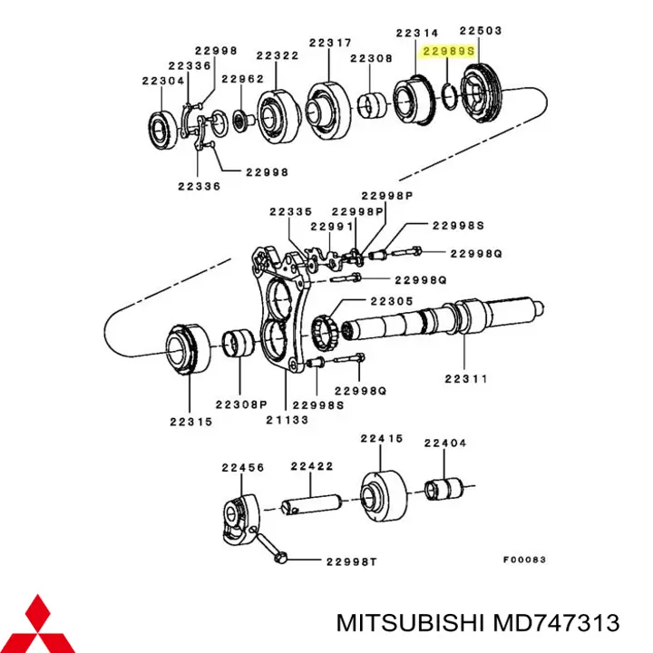  Mitsubishi MD747313 цена, от 54.34 USD