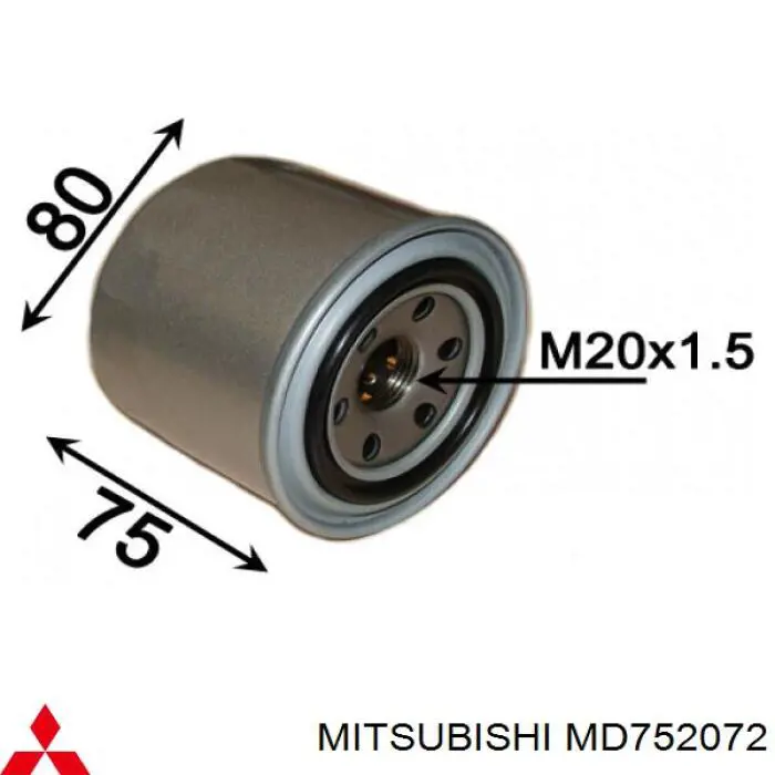 Compre MD752072 Mitsubishi Filtro da Caixa Automática de Mudança