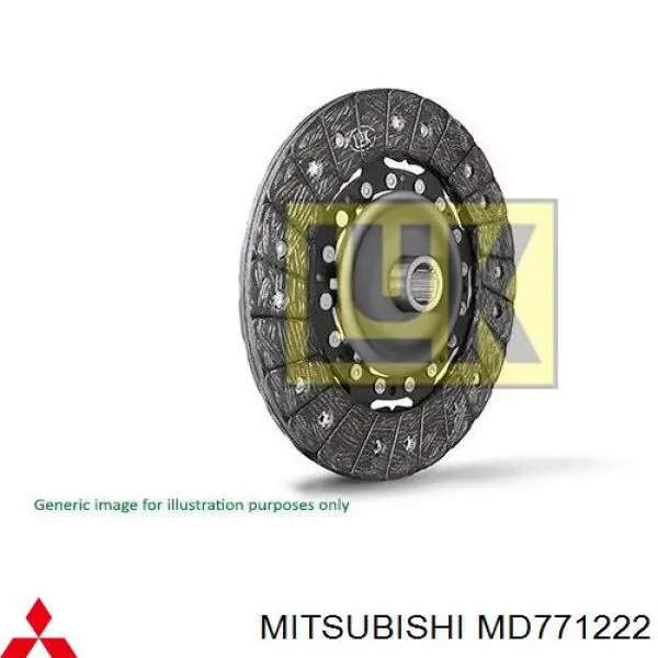 Disco de embrague MD771222 Mitsubishi