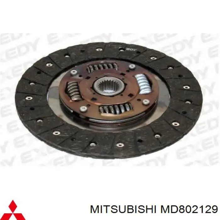 Disco de embrague MD802129 Mitsubishi