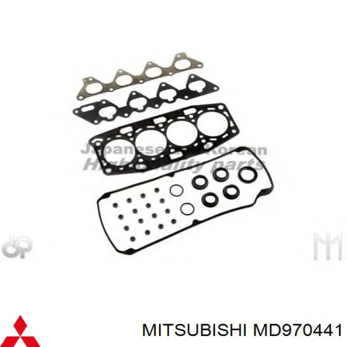 MD970441 Mitsubishi комплект прокладок двигателя верхний