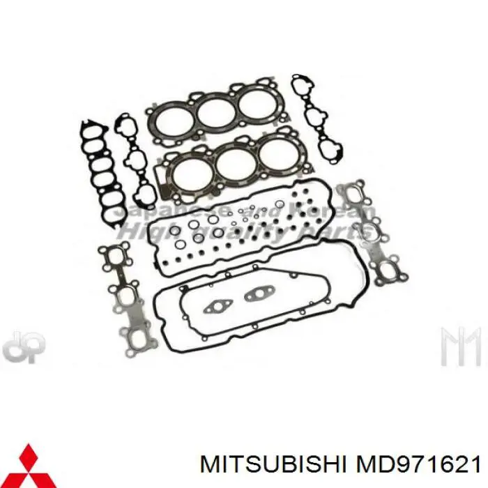 MD971621 Mitsubishi комплект прокладок двигателя верхний