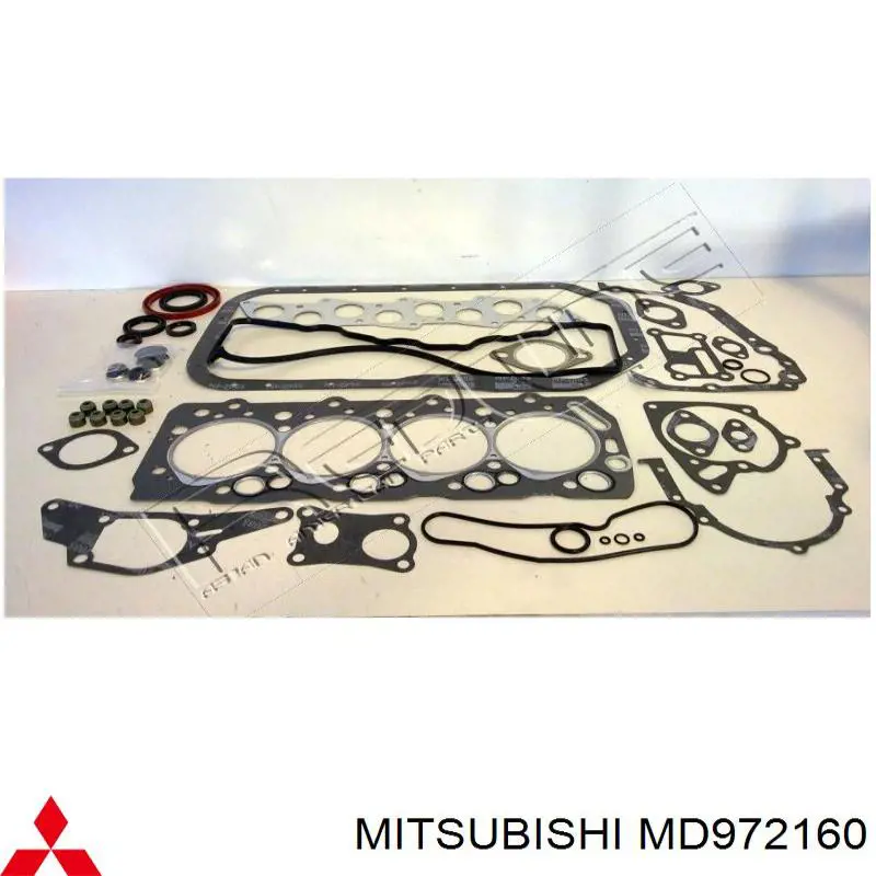 MD972160 Mitsubishi комплект прокладок двигателя полный