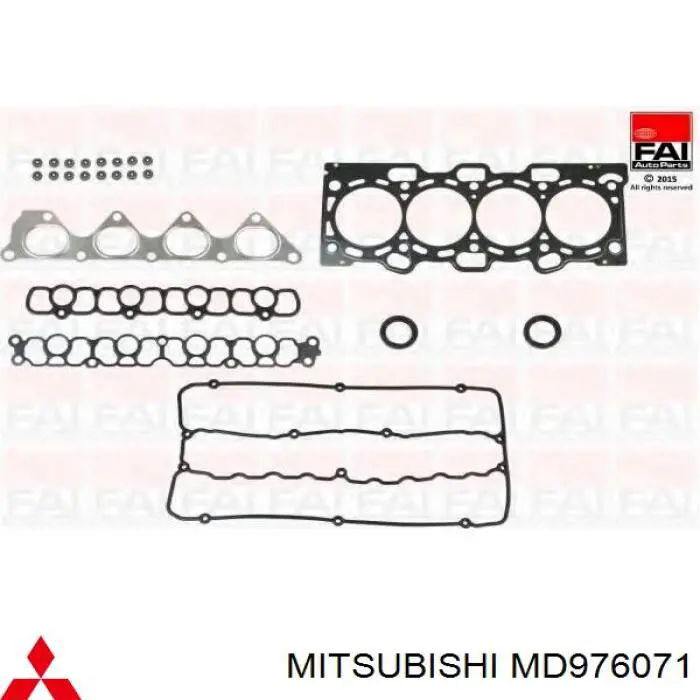 MD976071 Mitsubishi комплект прокладок двигателя верхний