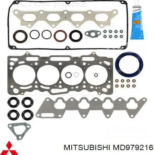 MD979216 Mitsubishi комплект прокладок двигателя полный