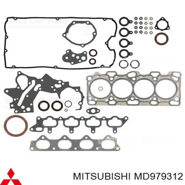 Комплект прокладок двигателя полный на Mitsubishi Outlander CU